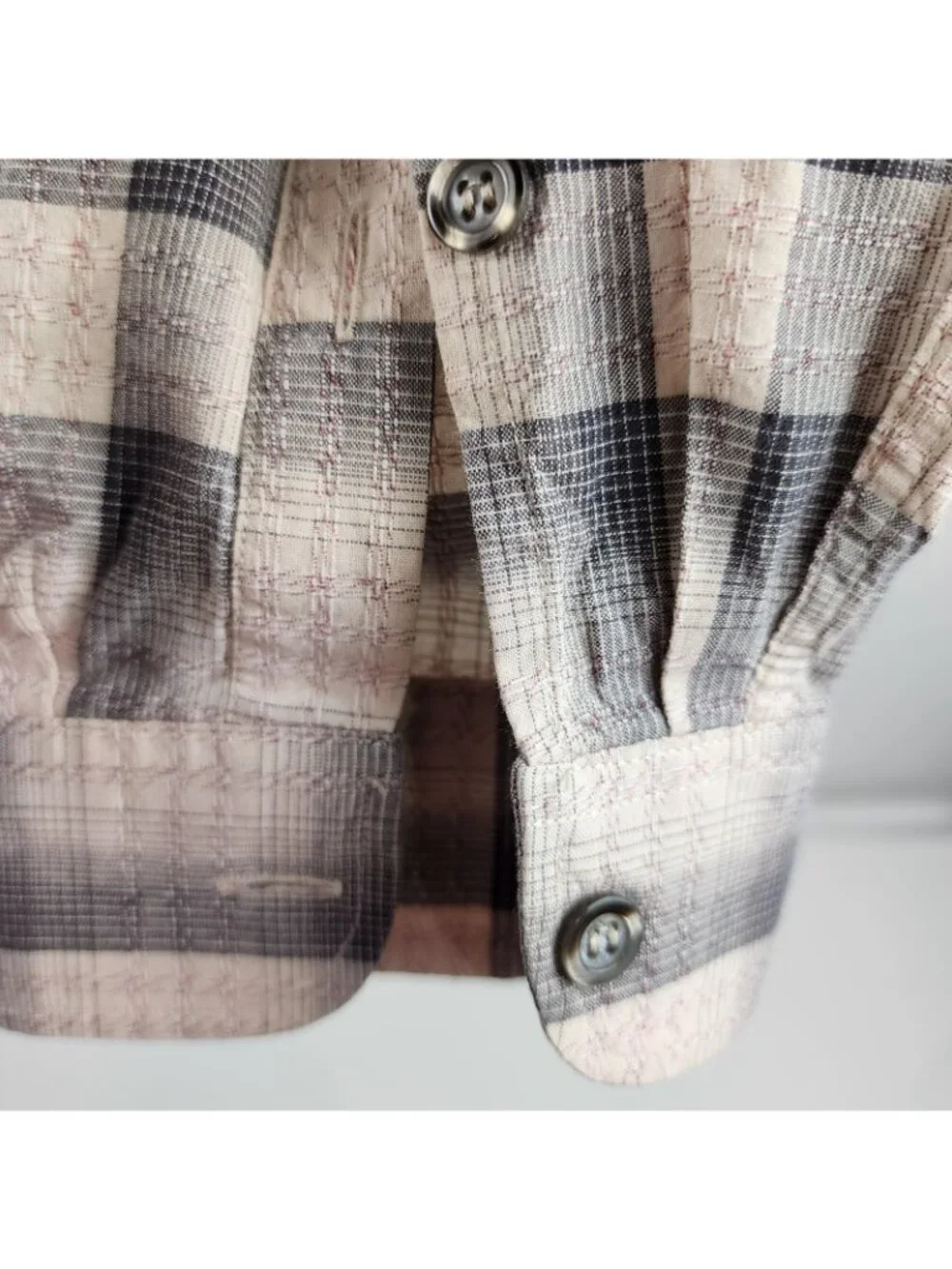 Zanella Shirt Mens Large Multi Plaid L/S Button Up